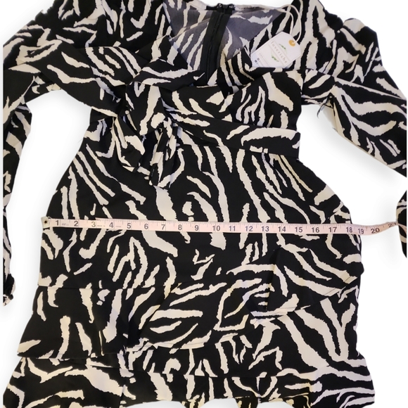 LoveRiche Animal Print Ruffled Mini Dress - Picture 8 of 10